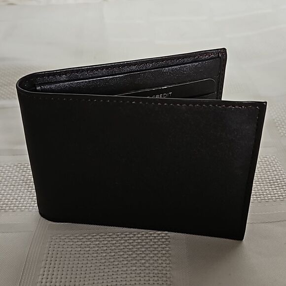 Oakton Men's Fina Wallet Dark Brown - Picture 15 of 16